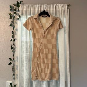Missguided checkerboard dress